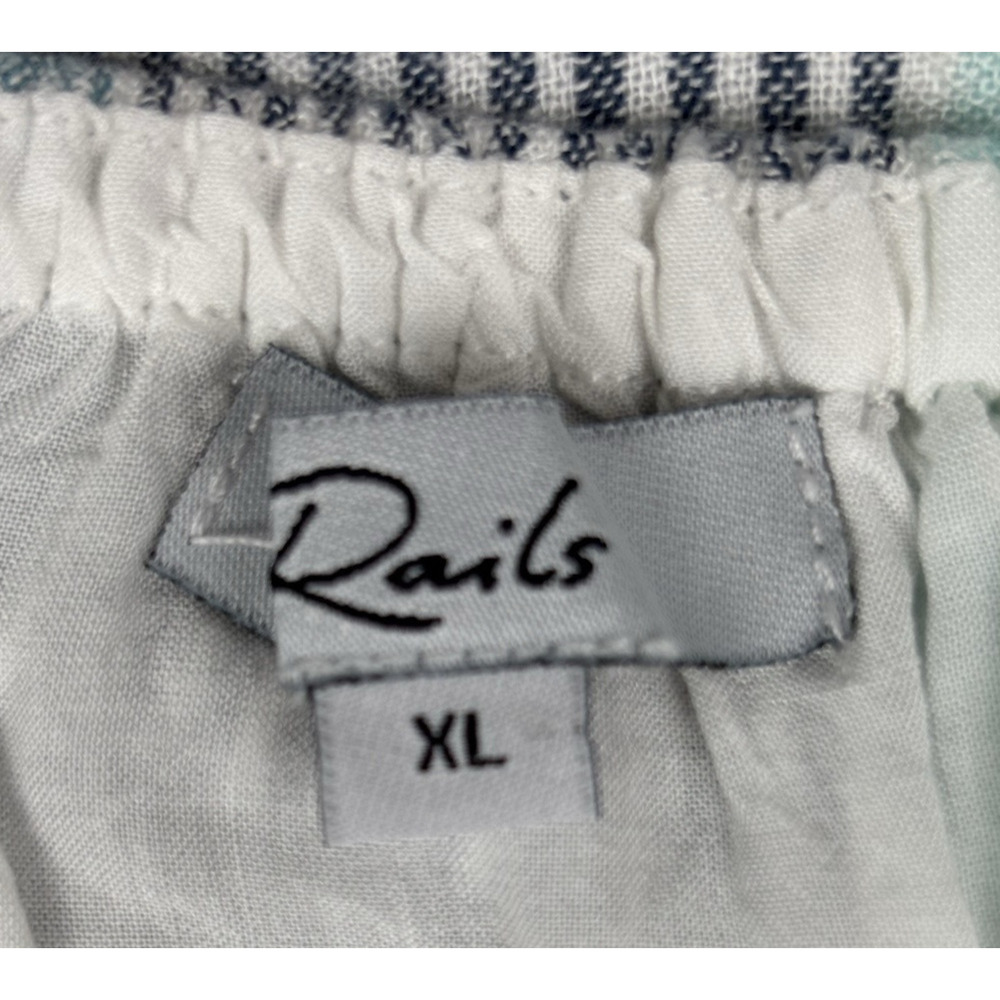 Rails Adora Dress Womens XL Highland Stripe Linen Blend Spaghetti Strap Midi - Picture 14 of 16